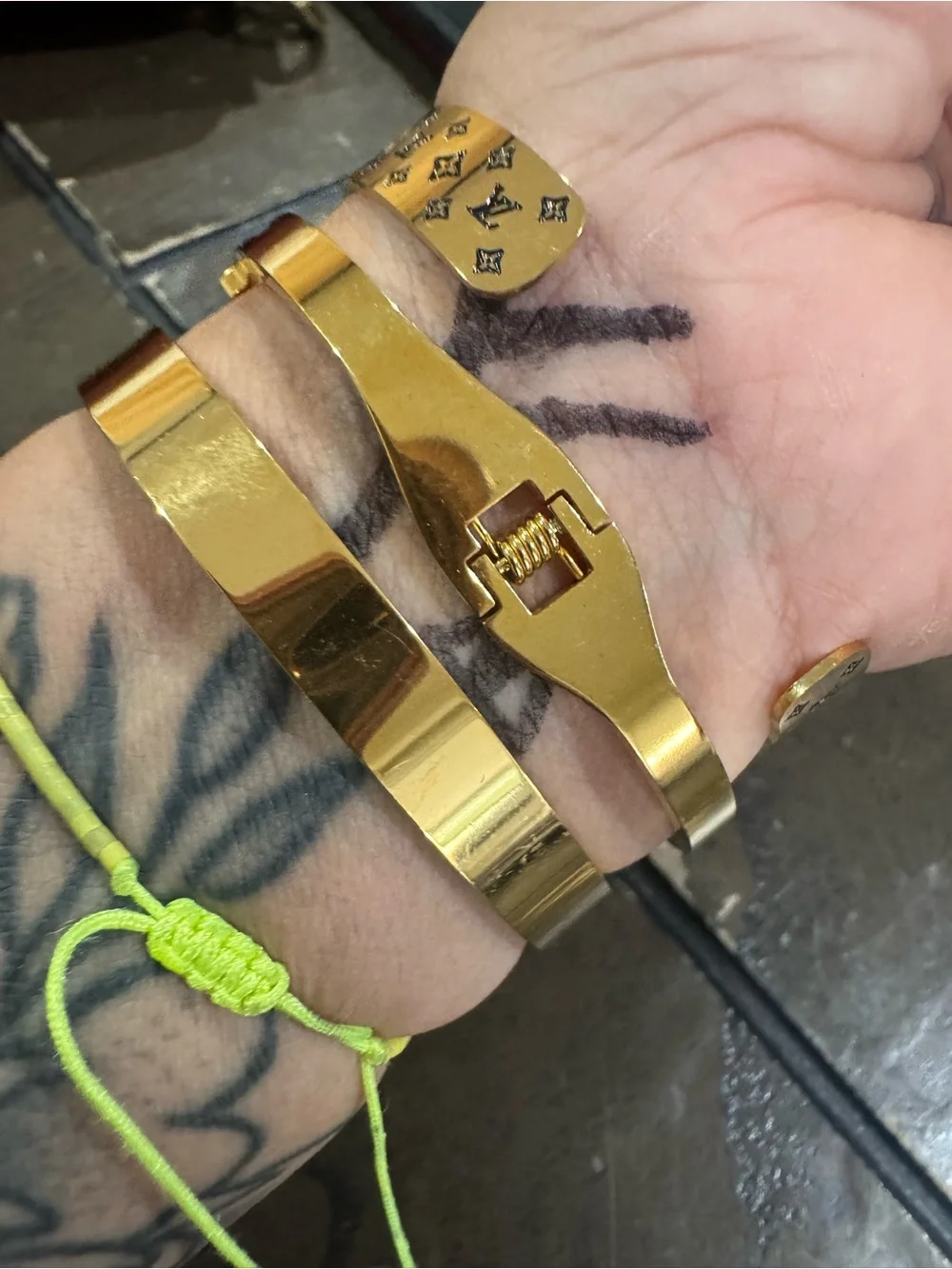 Gold-Tone Mixed-Style Bracelet Set with Crystal Accents